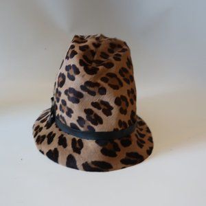 BARBATSULY FURS LEOPARD PONY HAIR HAT SZ M *